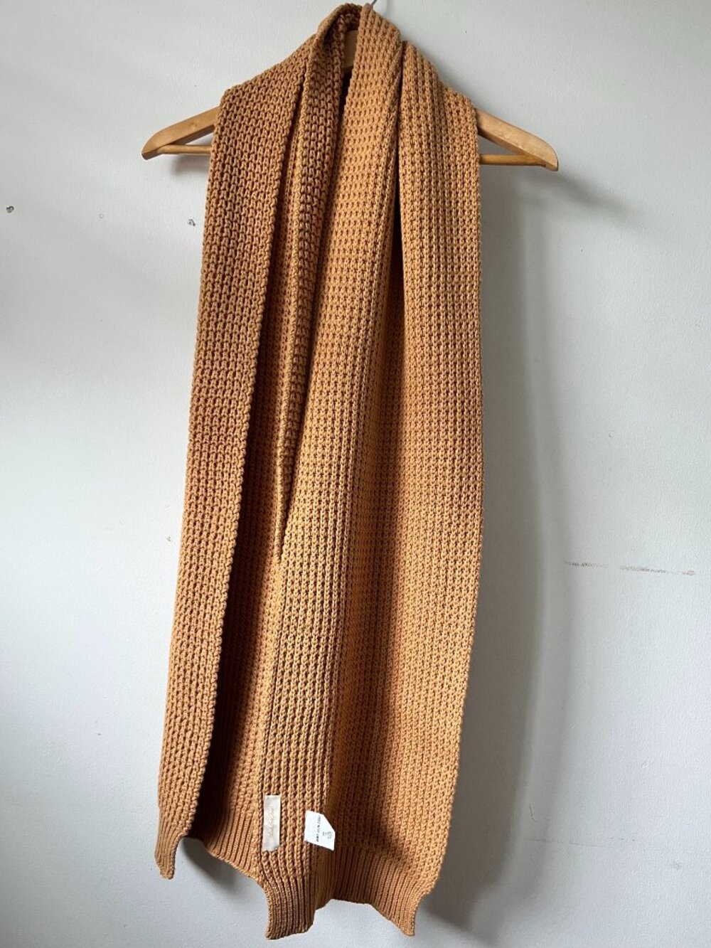 Aime Leon Dore ALD Waffle Knit Yellow Mustard Scarf